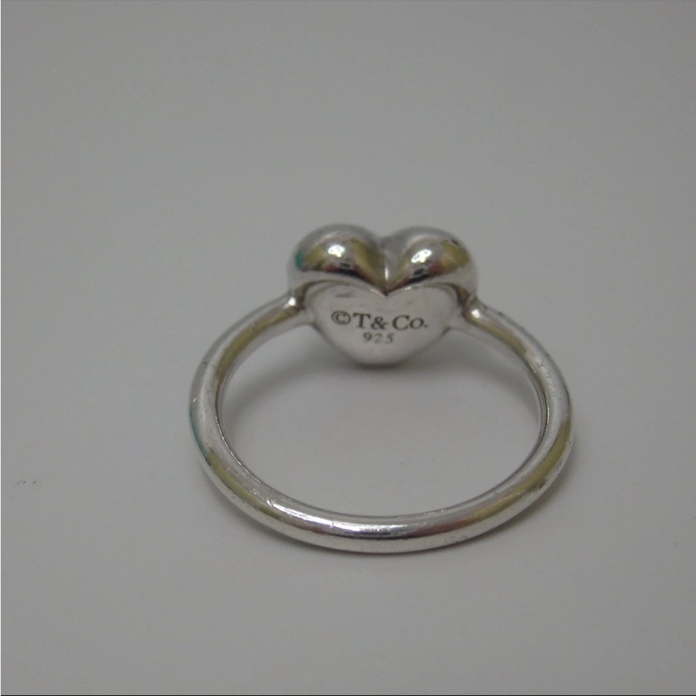 Tiffany & Co. Silver Heart Ring with Turquoise Packaging size 4.5 - Picture 4 of 6